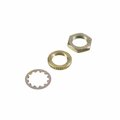 American Imaginations Round Brass Locknuts and Washers Brass AI-37463